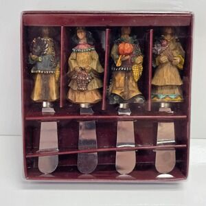 Ganz‎ Cheese Spreader Set Harvest Native American Style Rustic